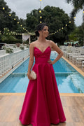 A-Line Sweetheart Open Back Floor-Length Evening Dress - Chloe Dress