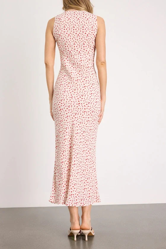 A-Line V-Neck Sleeveless Midi Prom Dress - Chloe Dress