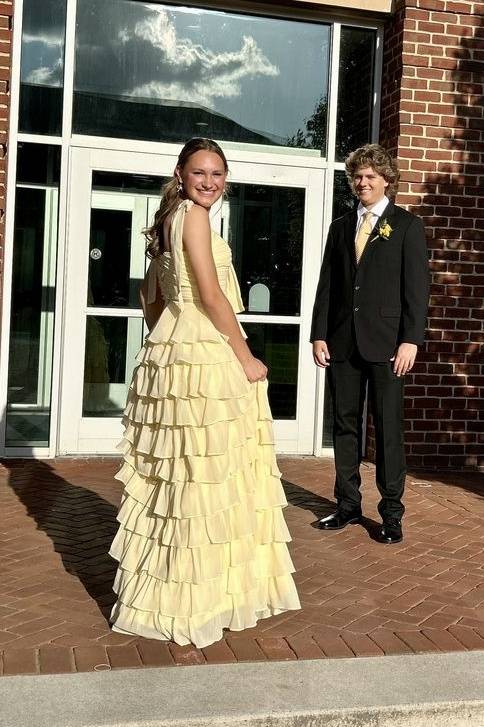 Sweetheart Chiffon Ruffled Prom Dress - Chloe Dress