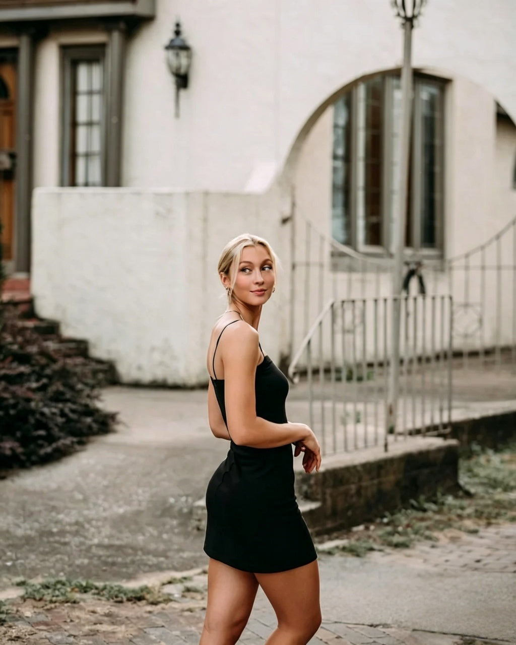 Bodycon Spaghetti Strap Backless Mini Homecoming Dress - Chloe Dress