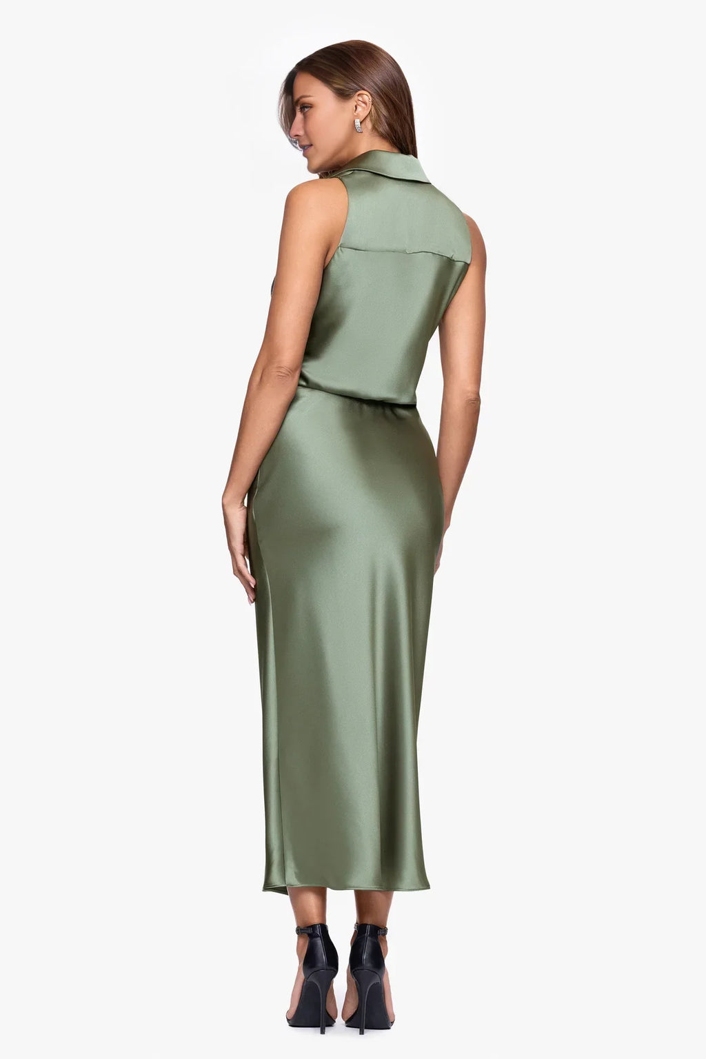 Sleeveless Wrap Midi Prom Dress - Chloe Dress