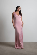 V-Neck Lace Sleeveless Lace-Up Back Floor-Length Prom Dress - Chloe Dress