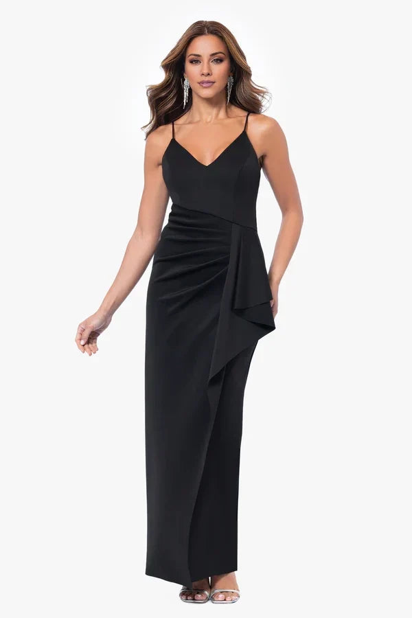 V-Neck Sleeveless Pleated Floor-Length Dress - Chloe Dress