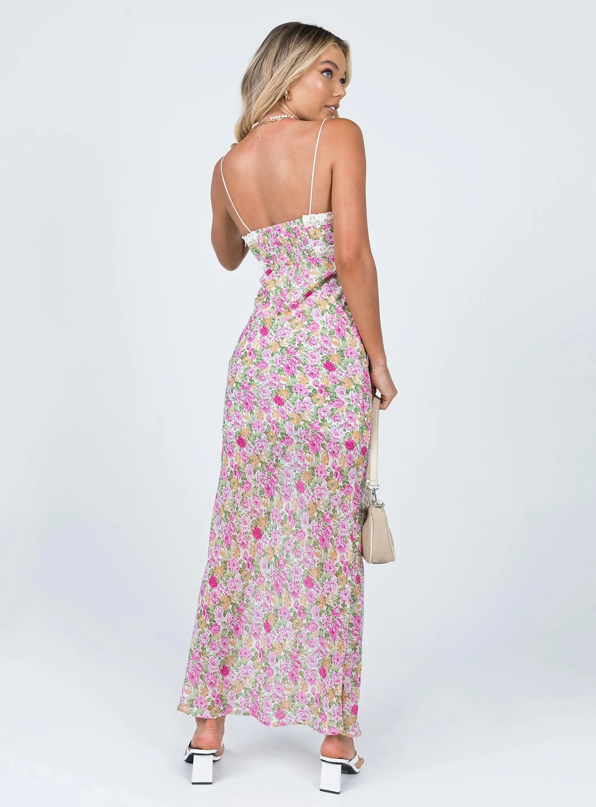 V-Neck Lace Floor-Length Prom Dress - Chloe Dress