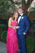 Halter Tiered Prom Gown - Chloe Dress