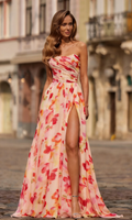 A-Line Sweetheart Chiffon High Slit Floor-Length Prom Dress - Chloe Dress