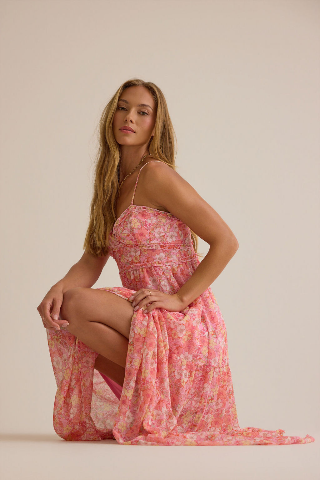 Sweetheart Tiered Floor-Length Prom Dress - Chloe Dress