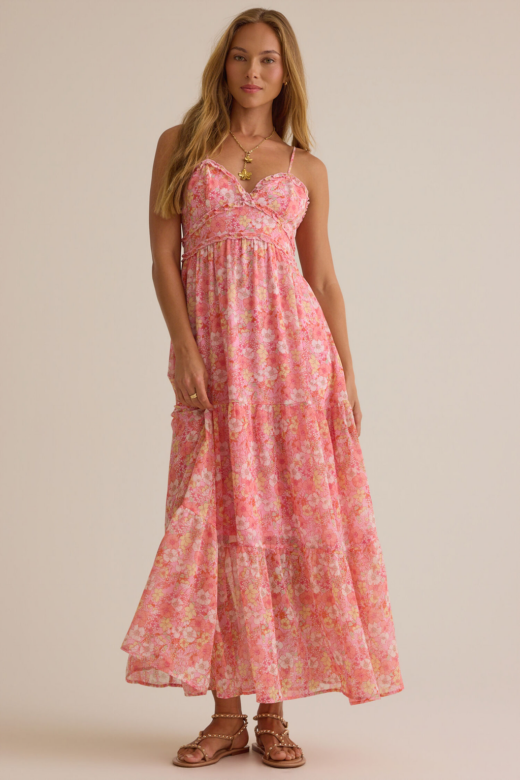 Sweetheart Tiered Floor-Length Prom Dress - Chloe Dress
