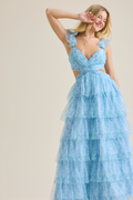 Tulle Ruffled Prom Dress - Chloe Dress