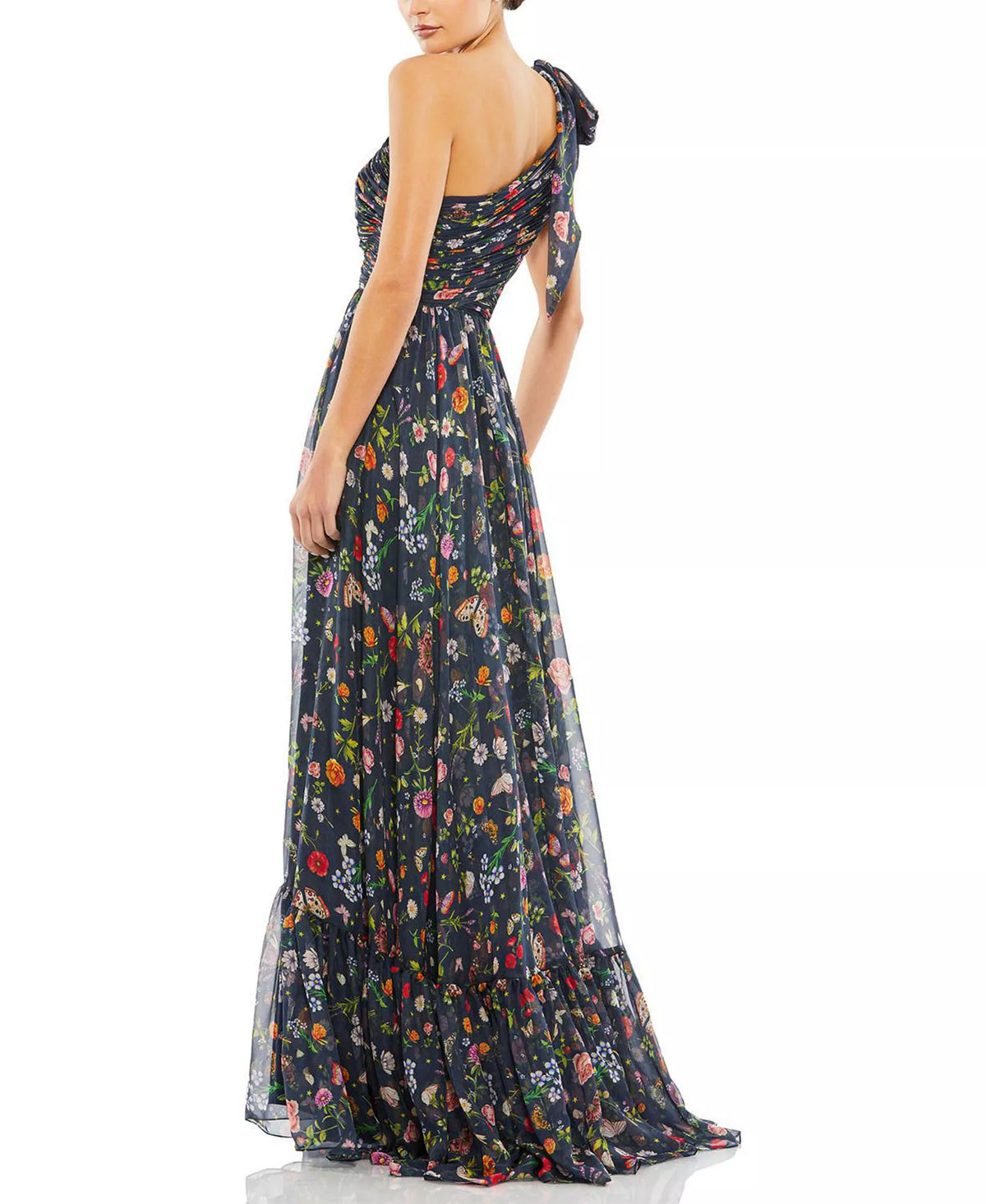 A-Line One-Shoulder High Slit Floor-Length Prom Dress - Chloe Dress