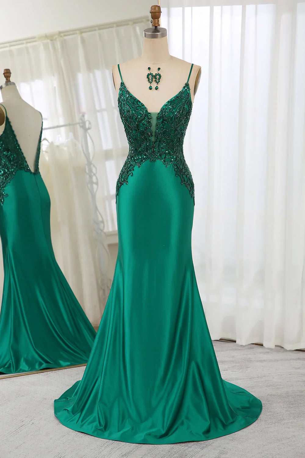 Green Backless Ball Dress - Chloe Dress