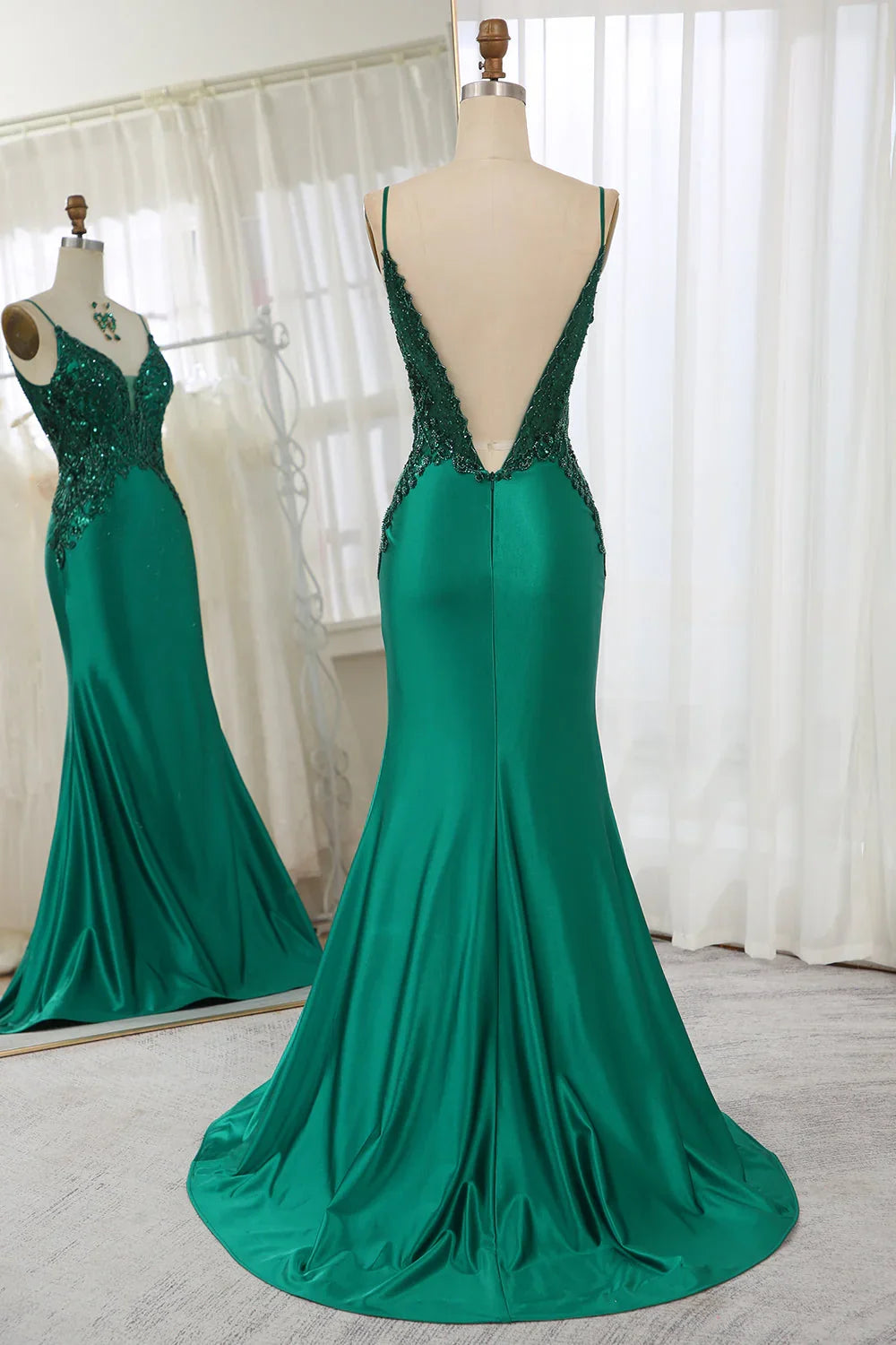 Green Backless Ball Dress - Chloe Dress