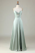 High Slit Wedding Dress - Chloe Dress