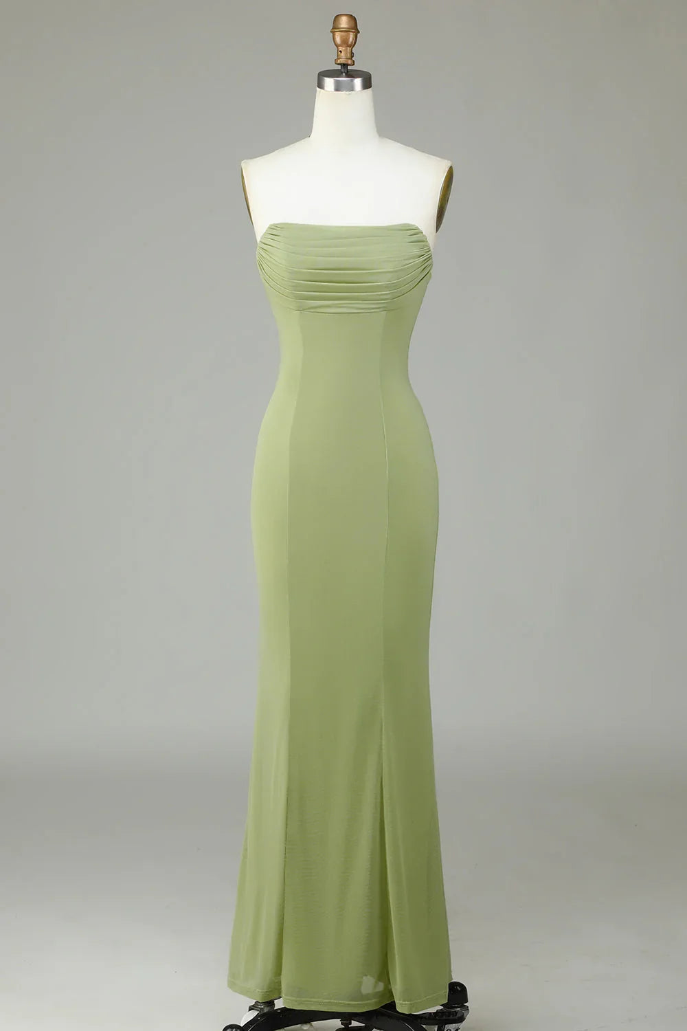 Green Strapless Wedding Dress - Chloe Dress