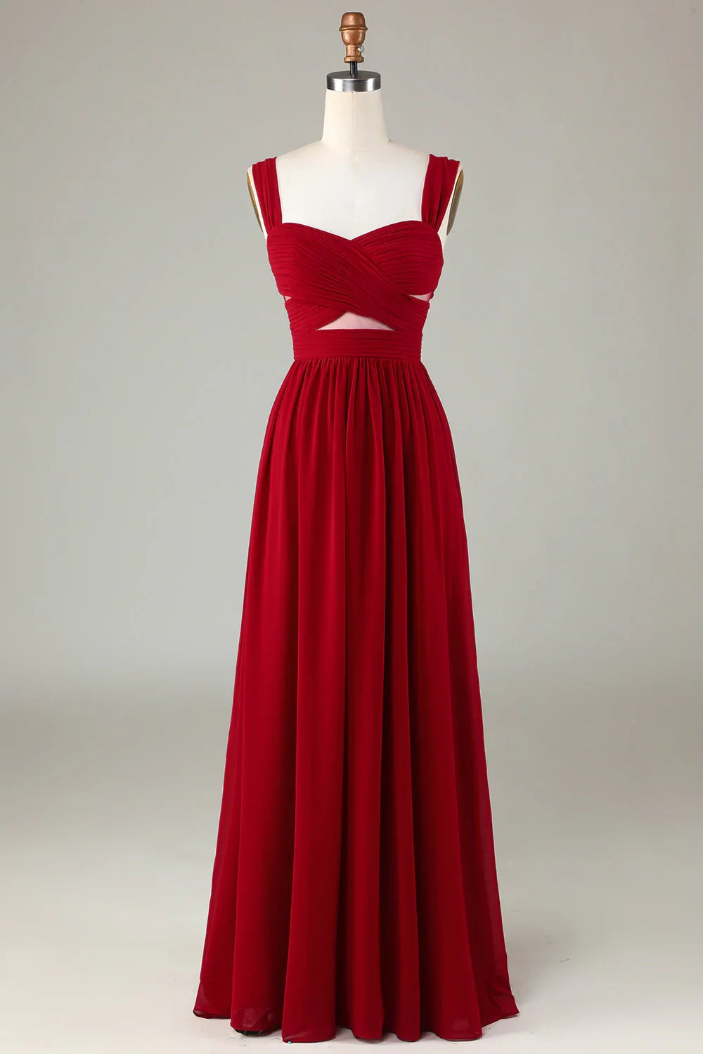 Wine A-Line Wedding Dress - Chloe Dress