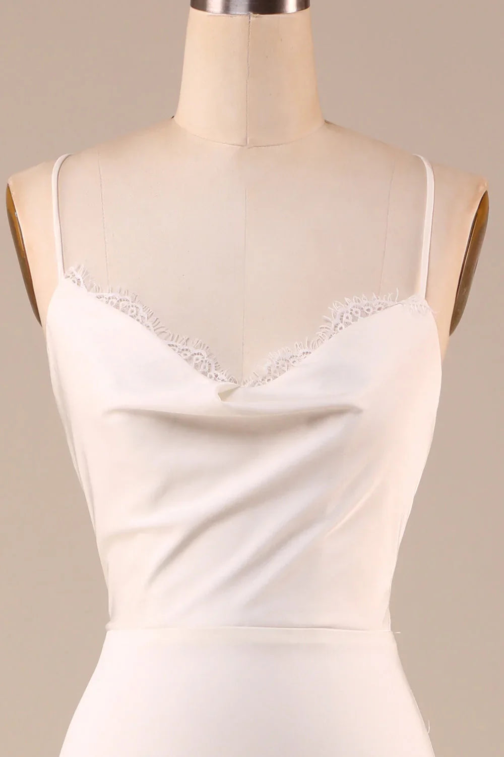Ivory Backless Floor-Length Wedding Dress - Chloe Dress