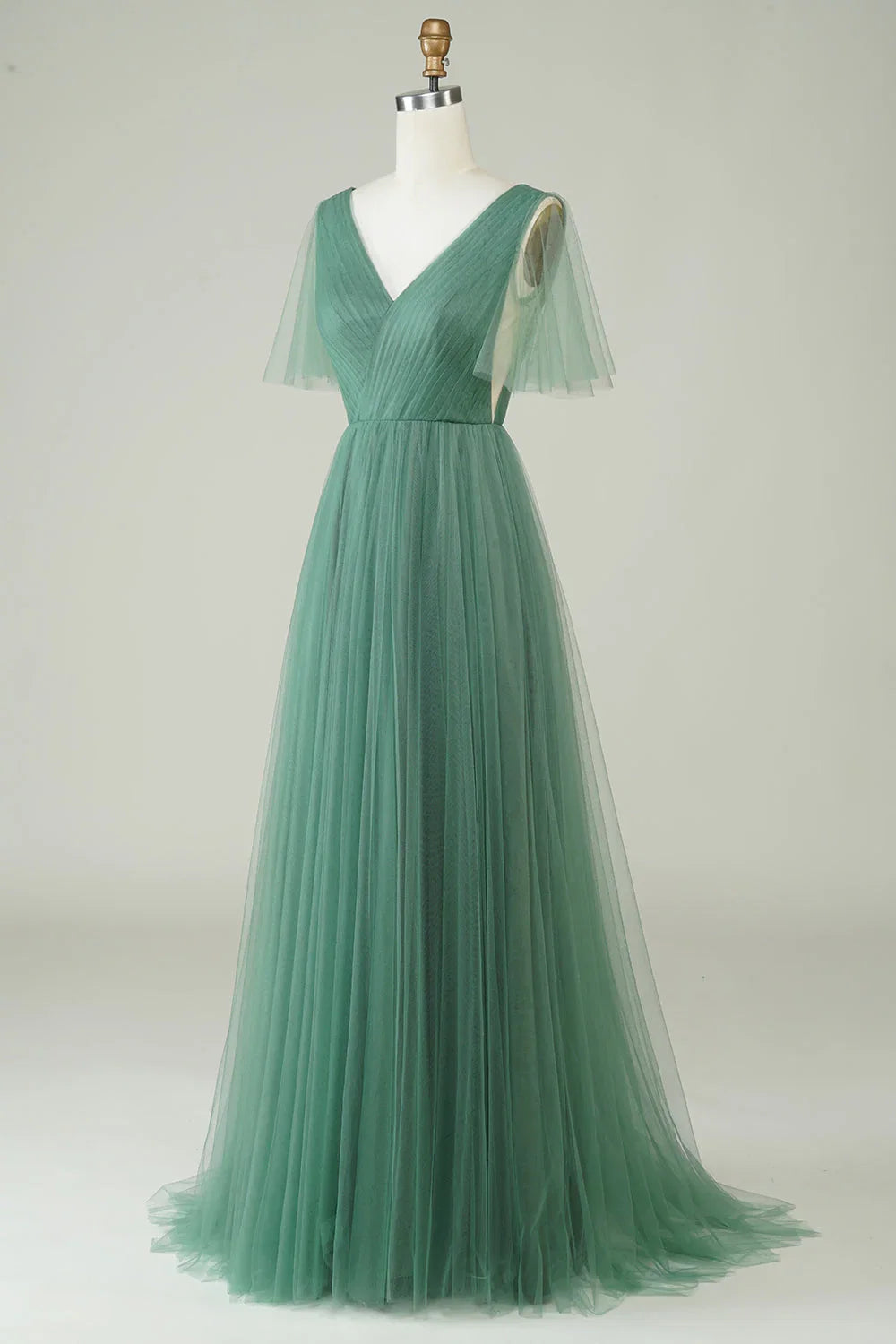 A-Line V-Neck Backless Wedding Dress - Chloe Dress