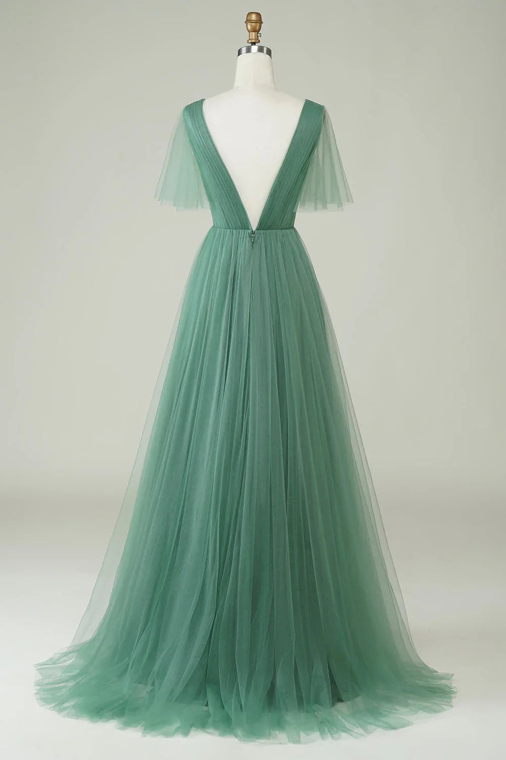 A-Line V-Neck Backless Wedding Dress - Chloe Dress