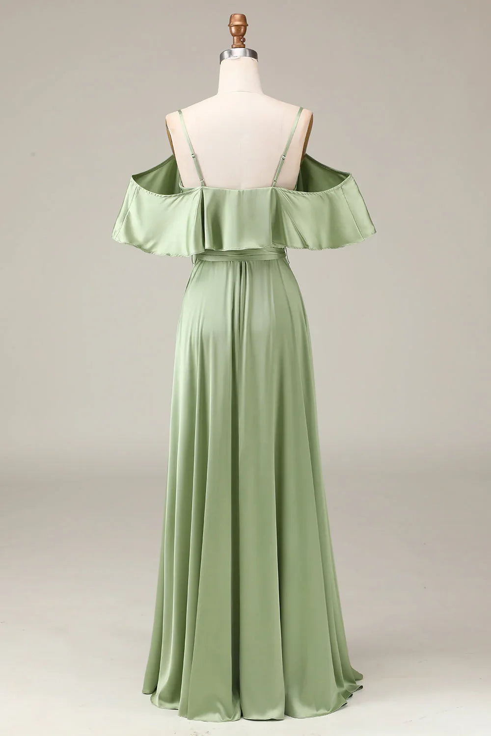 A-Line Off-Shoulder Satin Wedding Dress - Chloe Dress
