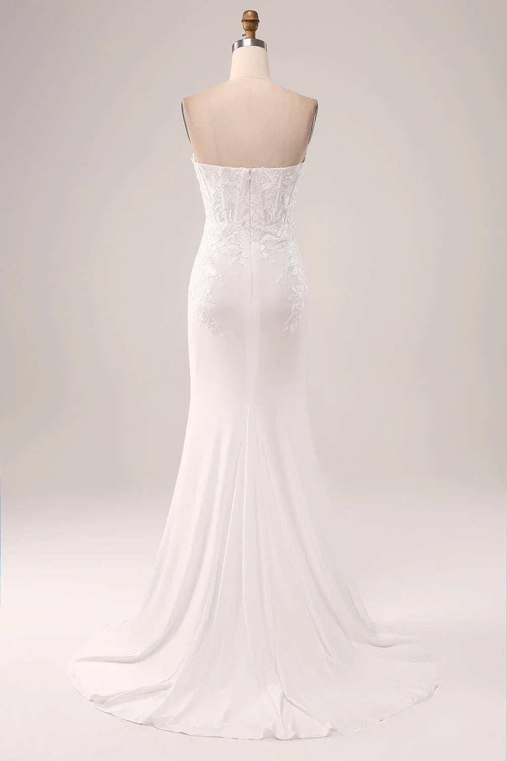 Ivory Strapless Wedding Dress - Chloe Dress