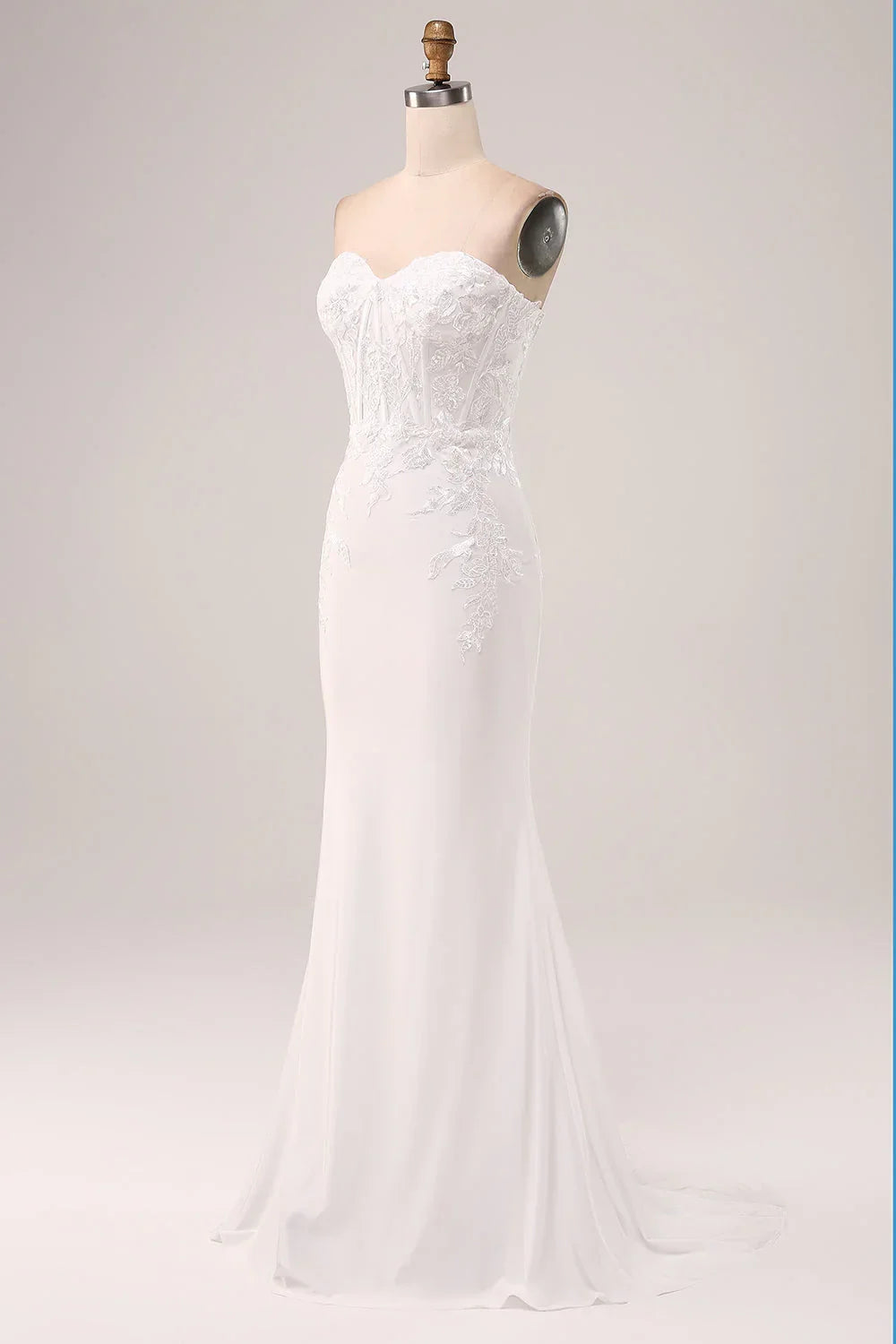 Ivory Strapless Wedding Dress - Chloe Dress