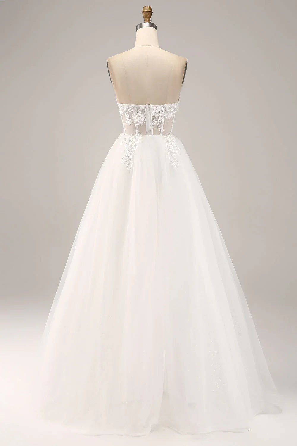 Off-Shoulder Floor-Length Wedding Dress - Chloe Dress