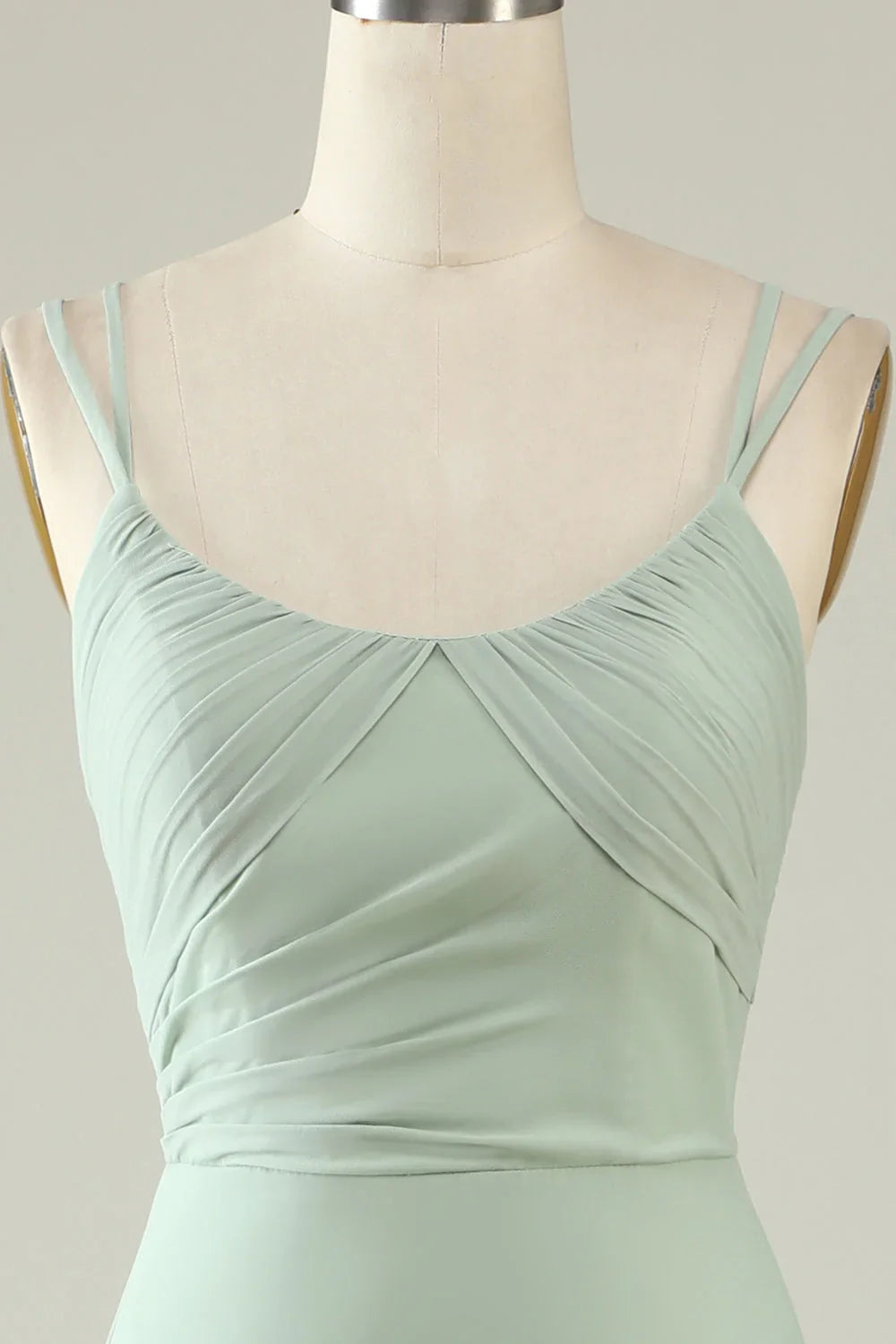 Sage Green Mermaid Chiffon Wedding Dress - Chloe Dress