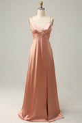 High Slit Wedding Dress - Chloe Dress