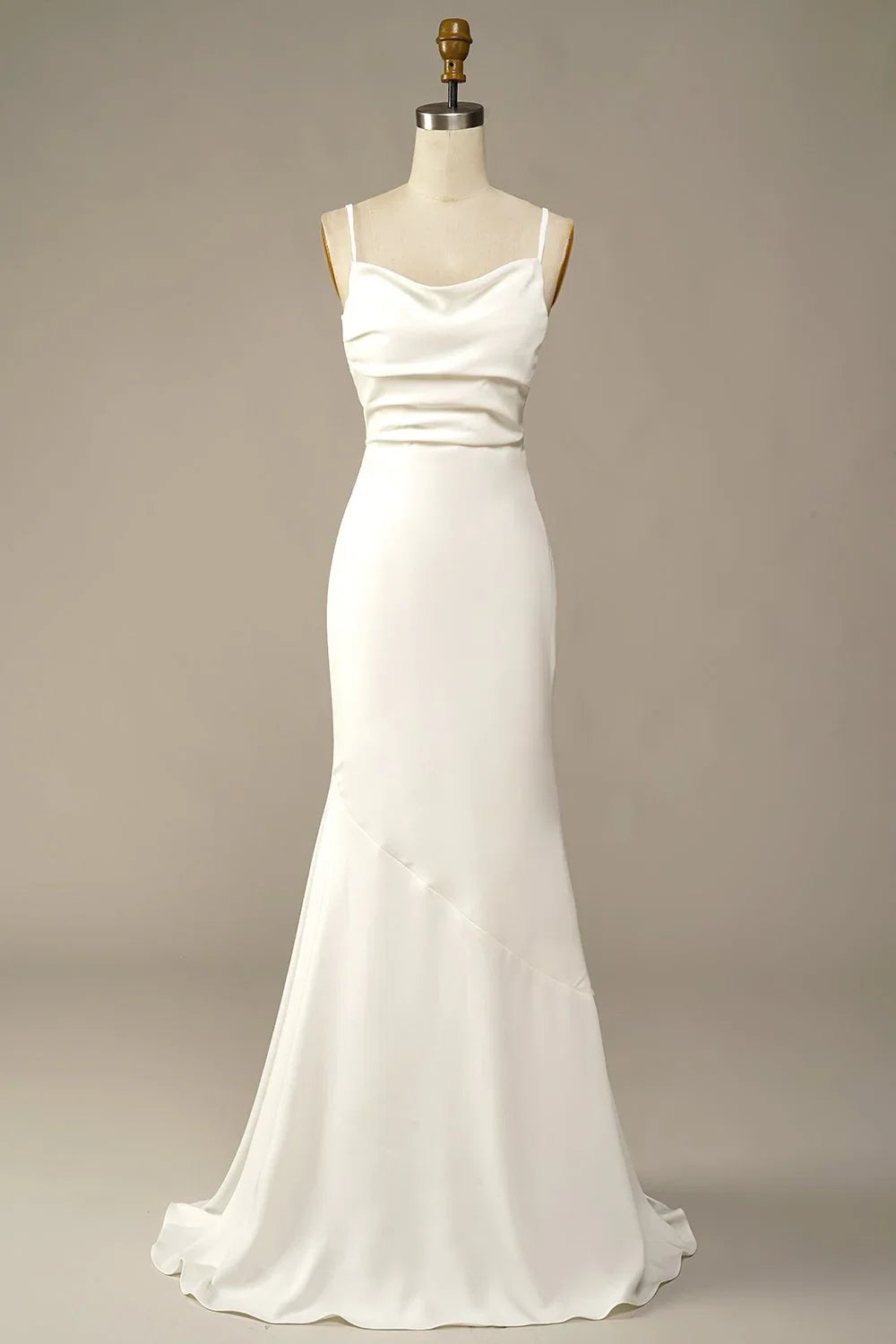 White Floor-Length Wedding Dress - Chloe Dress