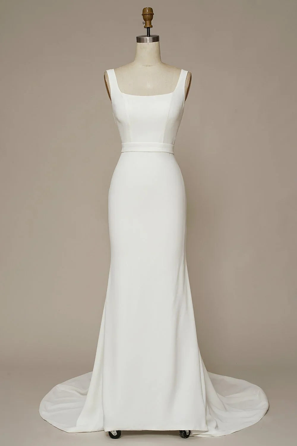 Square Neck Wedding Dress - Chloe Dress