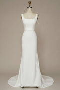 Square Neck Wedding Dress - Chloe Dress