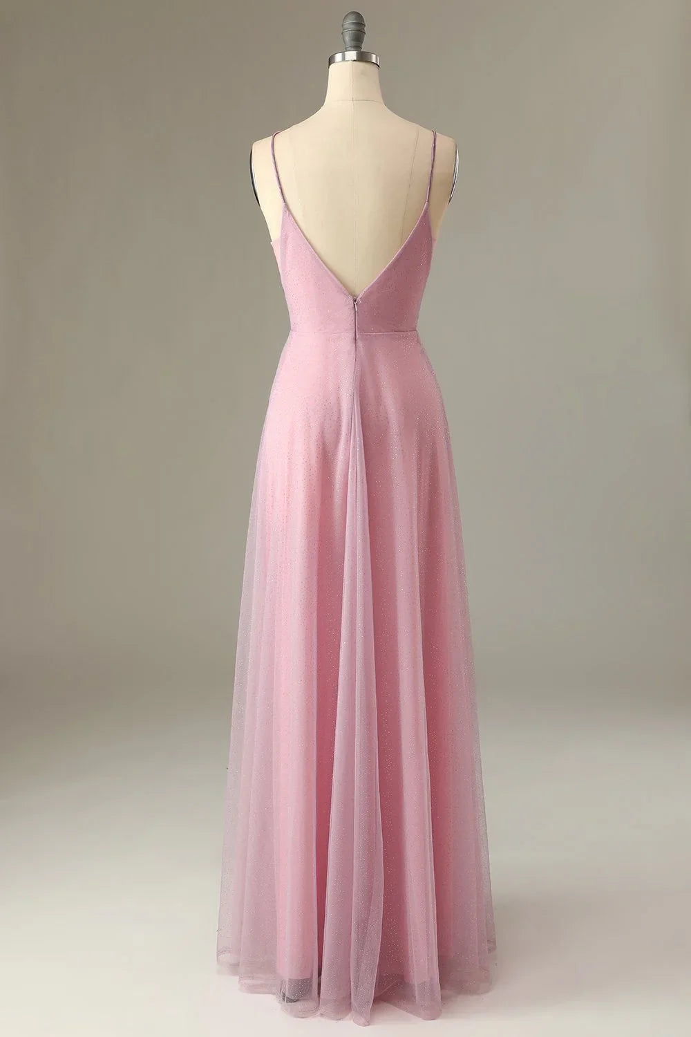 Pink A-Line Wedding Dress - Chloe Dress