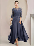 A-Line Chiffon Asymmetric Wedding Dress - Chloe Dress
