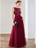 A-Line Tulle Sleeveless Floor-Length Wedding Dress - Chloe Dress