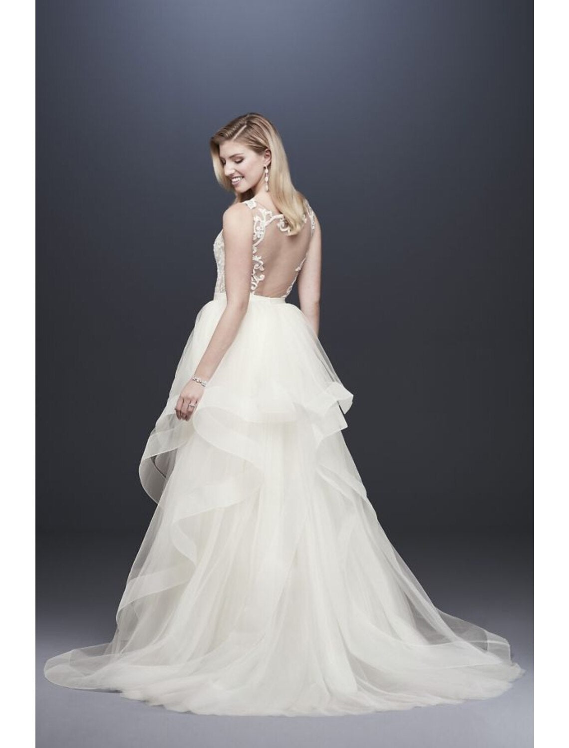 A-Line Satin Train Wedding Gown - Chloe Dress