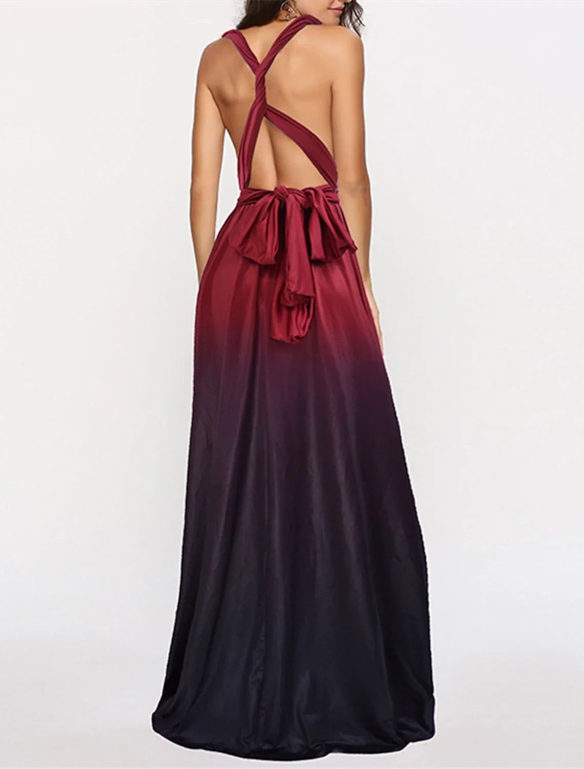 A-Line V-Neck Sleeveless Floor-Length Wedding Dress - Chloe Dress