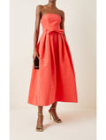 A-Line Strapless Satin Sleeveless Mini Wedding Dress - Chloe Dress
