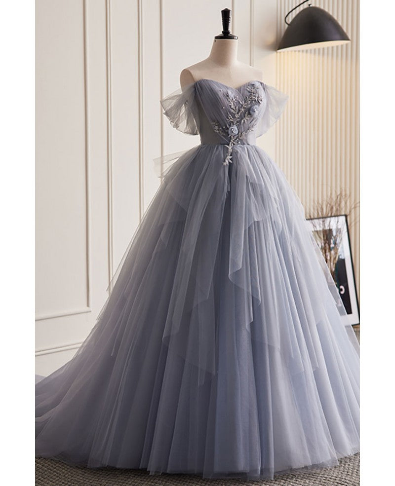 Silver Sequin Sleeveless Ruffled Prom Dress - Chloe Dress