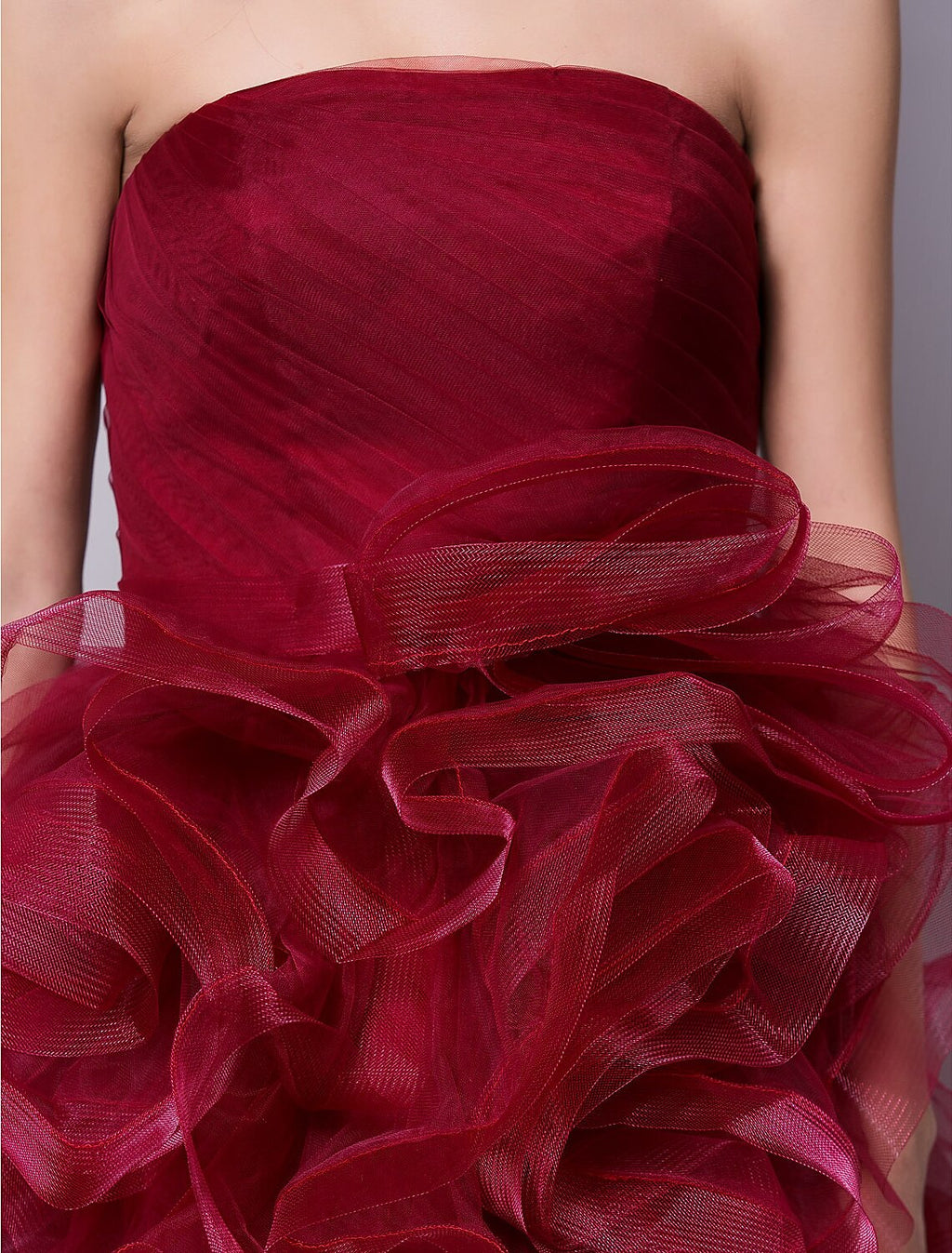 Ball Gown Strapless Tulle Sleeveless Mini Cocktail Gown - Chloe Dress