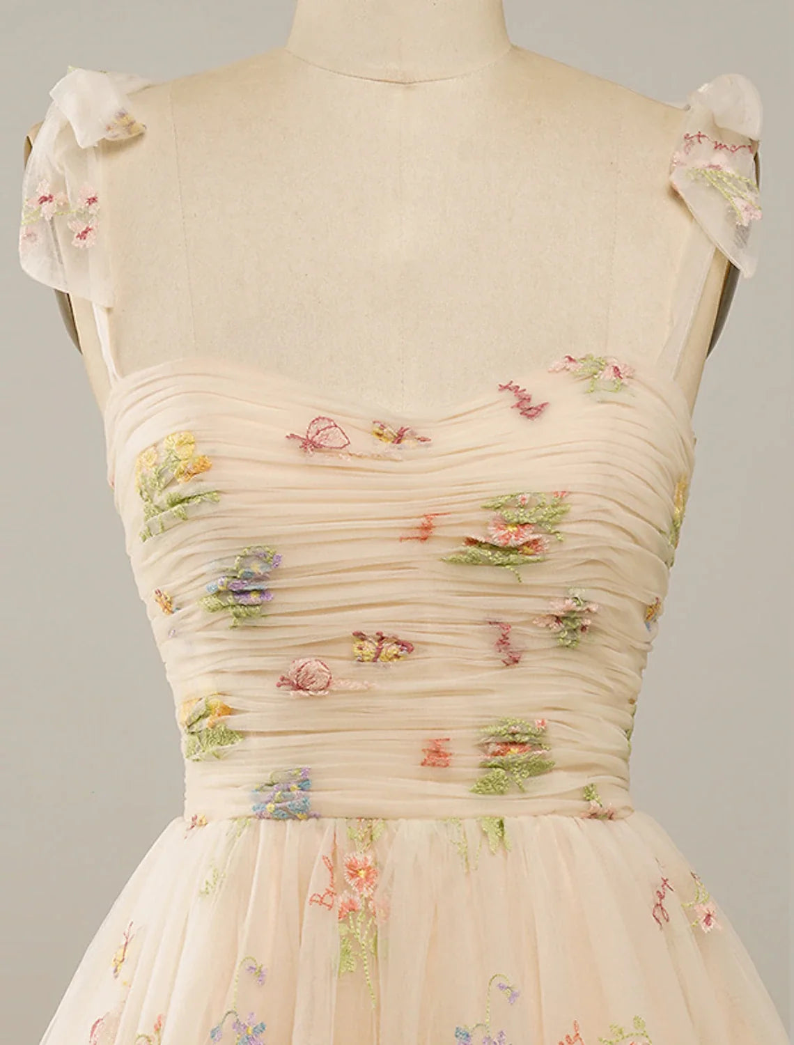 A-Line Spaghetti Strap Tulle Sleeveless Mini Party Dress - Chloe Dress