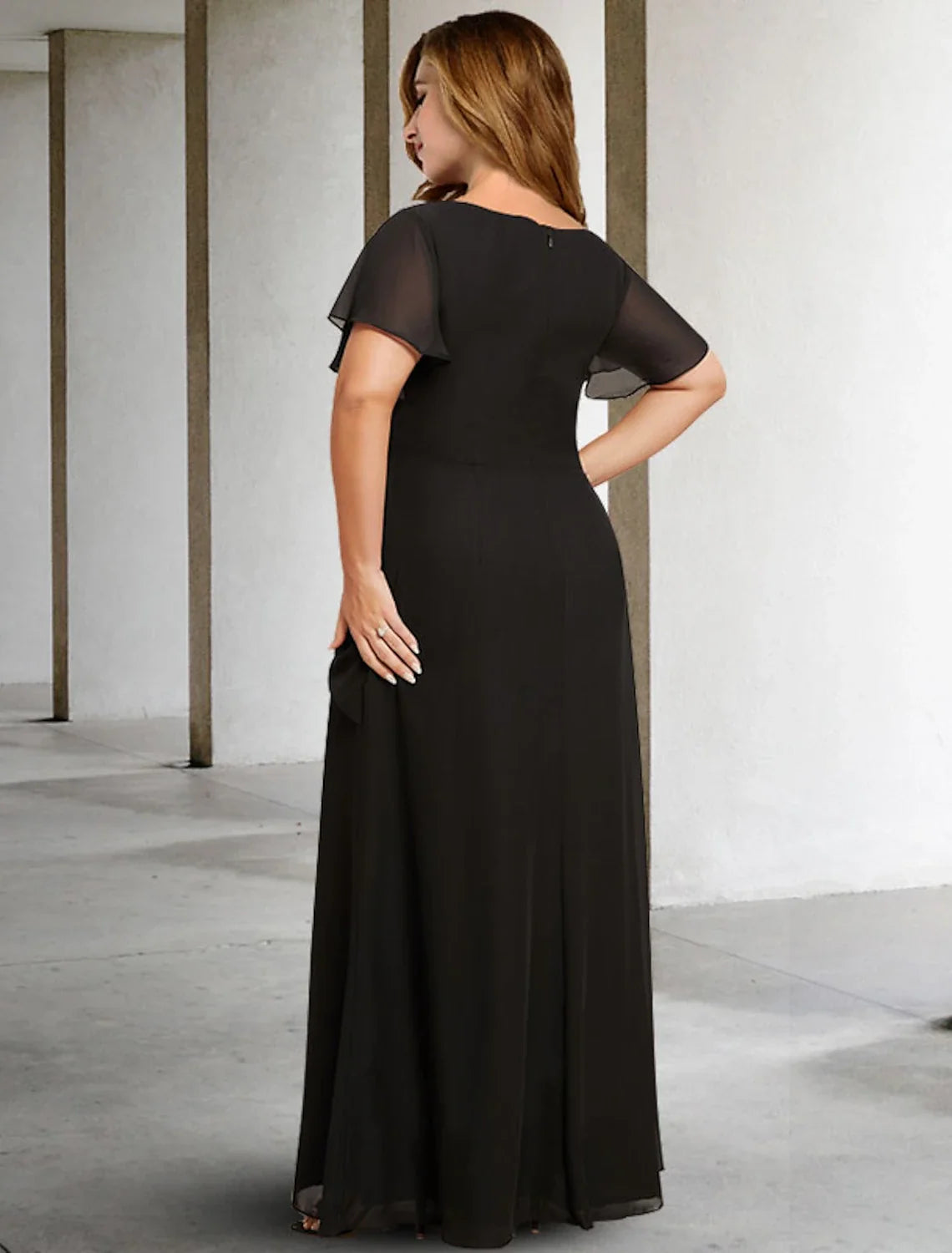A-Line Chiffon Sleeveless Floor-Length Formal Dress - Chloe Dress