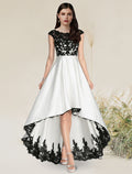 A-Line Satin Sleeveless Asymmetric Evening Dress - Chloe Dress