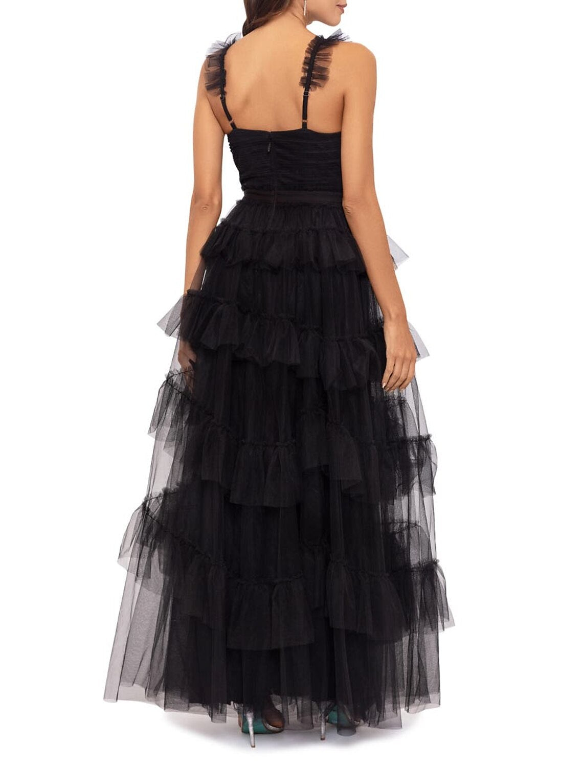 Ball Gown Sweetheart Tulle Sleeveless Tiered Floor-Length Prom Gown - Chloe Dress