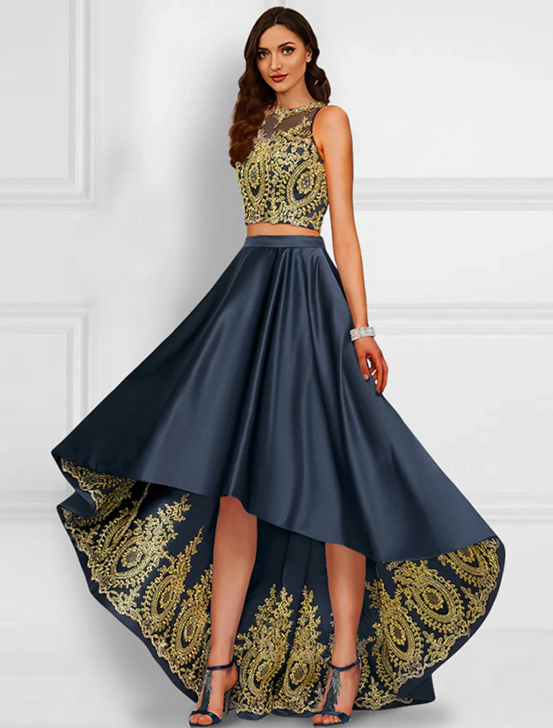 Sleeveless Asymmetric Prom Dress - Chloe Dress