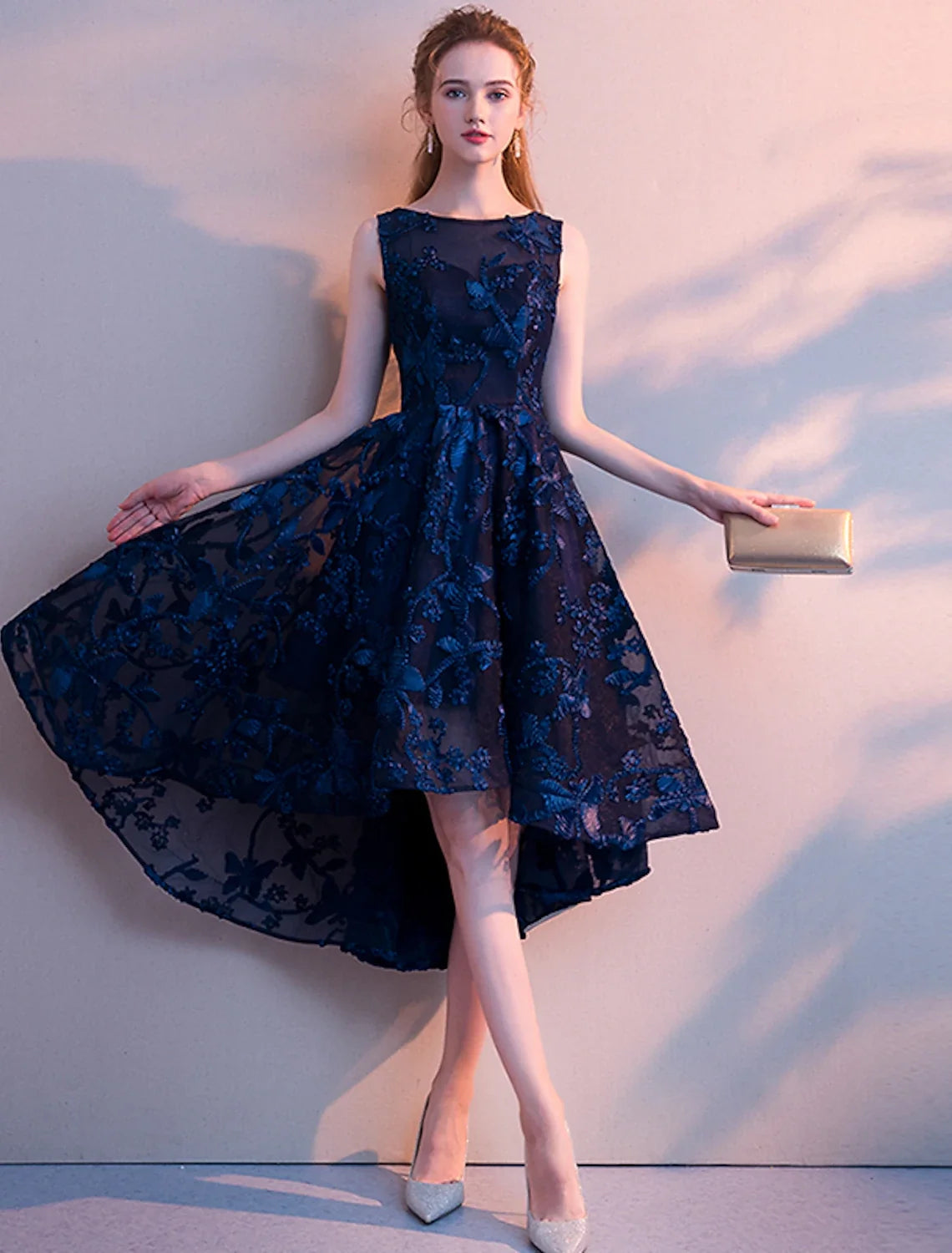 A-Line Tulle Sleeveless Pleated Mini Cocktail Dress - Chloe Dress