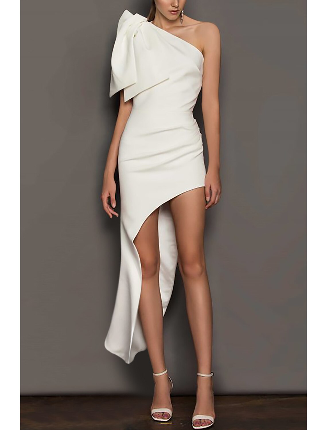 Sheath One-Shoulder Sleeveless Asymmetric Mini Cocktail Dress - Chloe Dress