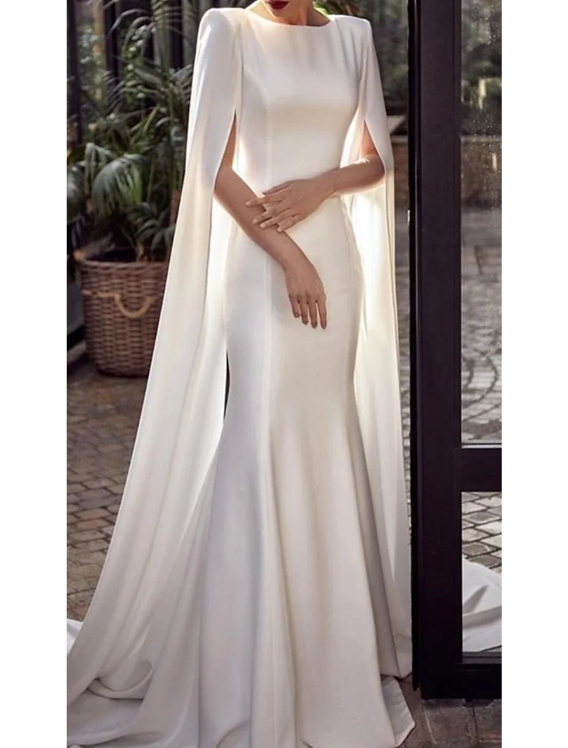 Mermaid Chiffon Sleeveless Train Floor-Length Evening Gown - Chloe Dress