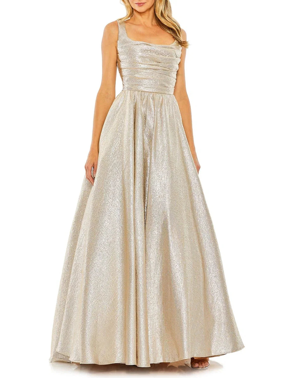 A-Line Satin Sleeveless Floor-Length Prom Dress - Chloe Dress
