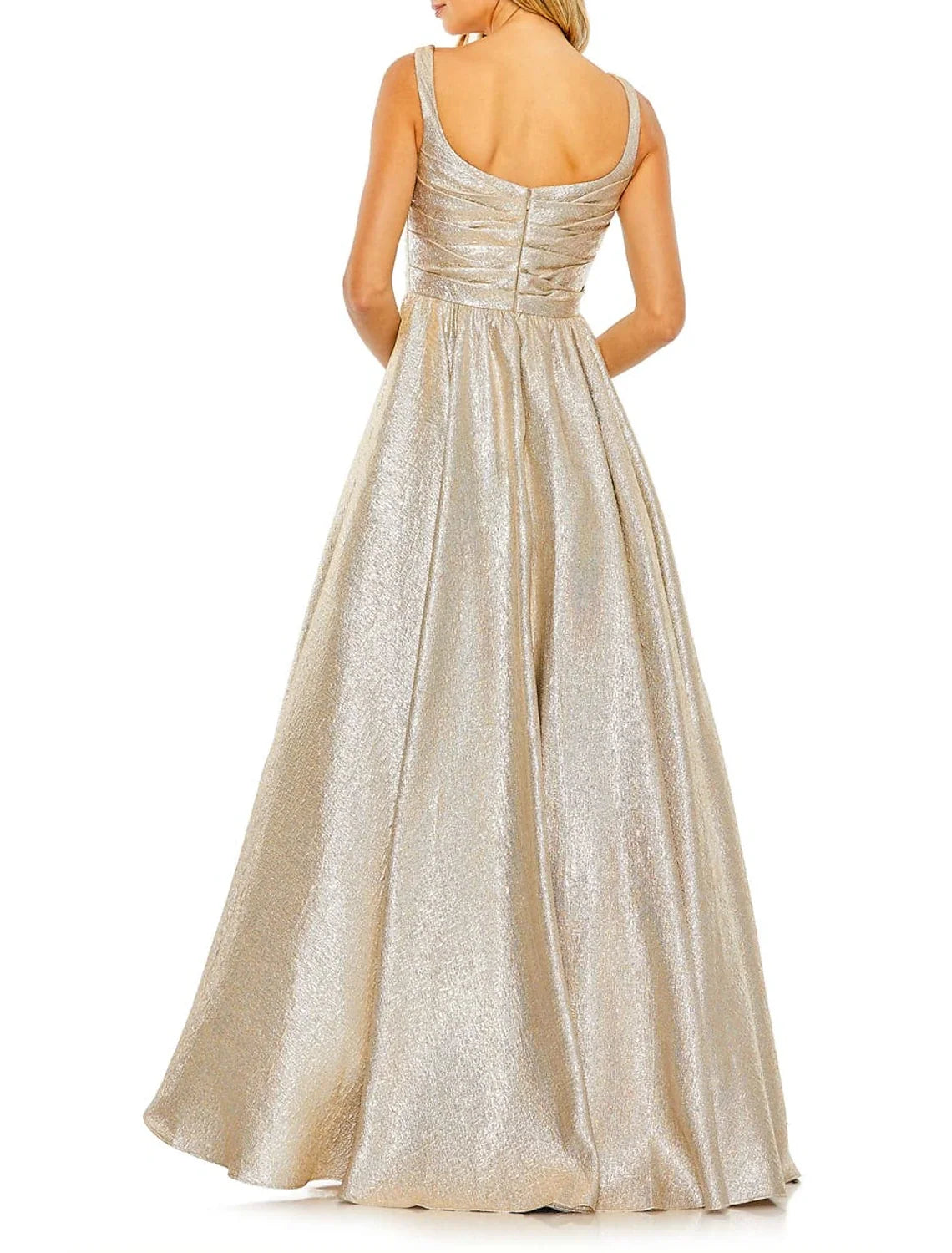 A-Line Satin Sleeveless Floor-Length Prom Dress - Chloe Dress