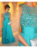 A-Line Chiffon Sleeveless Tiered Evening Gown - Chloe Dress